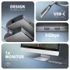 Axagon HMC-8HLSA, USB 5Gbps centrmezgls, 3x USB-A, HDMI 4k/60Hz, RJ-45, SD/microSD, audio, PD 100W