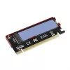 Axagon PCEM2-S PCIe x16 - M.2 NVMe M-key slota adapteris, ar pasīvu alumīnija dzesētāju