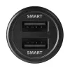 Axagon PWC-5V5 SMART auto lādētājs 24W, 2x USB-A ports, 5V/2.4A + 5V/2.4A
