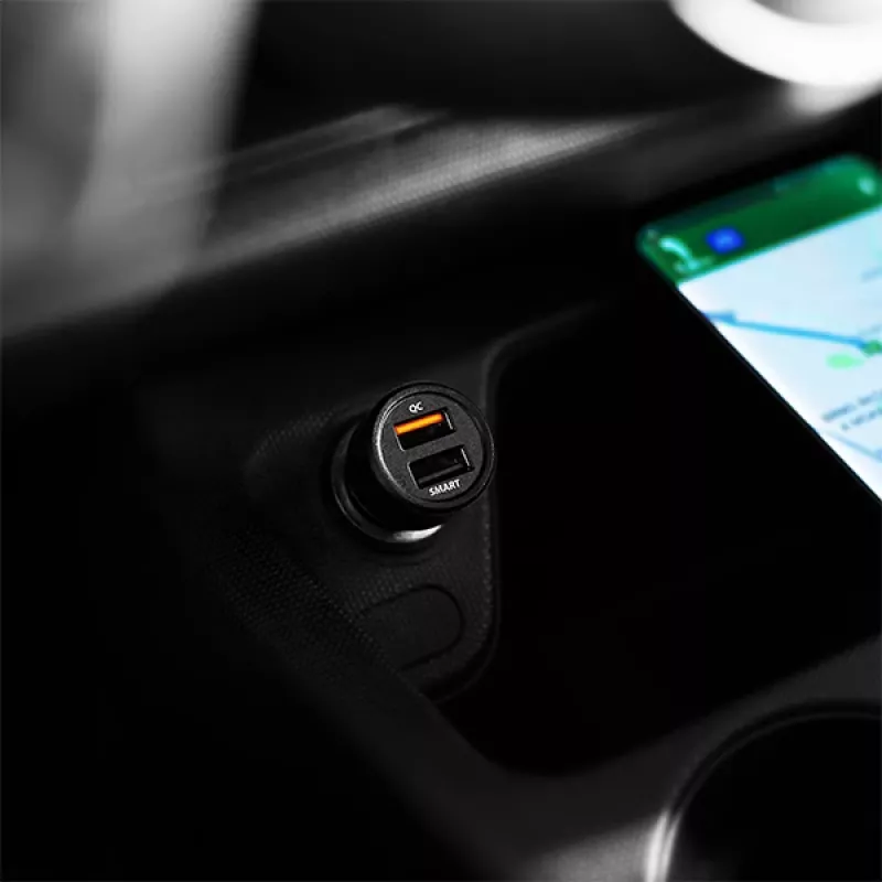 Axagon PWC-QC5 mobilās ierīces lādētājs Mobilais telefons, Viedtālrunis, Planšetdators, Universāls Melns Cigarešu šķiltavas Ātrā uzlāde Auto