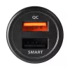 Axagon PWC-QC5 mobilās ierīces lādētājs Mobilais telefons, Viedtālrunis, Planšetdators, Universāls Melns Cigarešu šķiltavas Ātrā uzlāde Auto