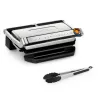 Kontakta grils Tefal OptiGrill + XL GC728D10, 2000 W, 800 cm² nelipīgas plāksnes, 9 programmas, 400×200 mm cepšanas virsma
