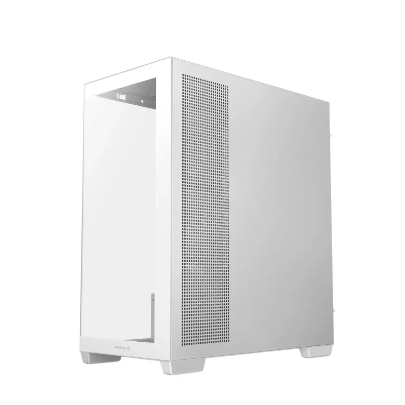 PC korpuss DeepCool CG580 4F WH Midi Tower ATX/Micro ATX/ITX, rūdīts stikls, 3×120mm + aizmugurējais 120mm ventilators, balts