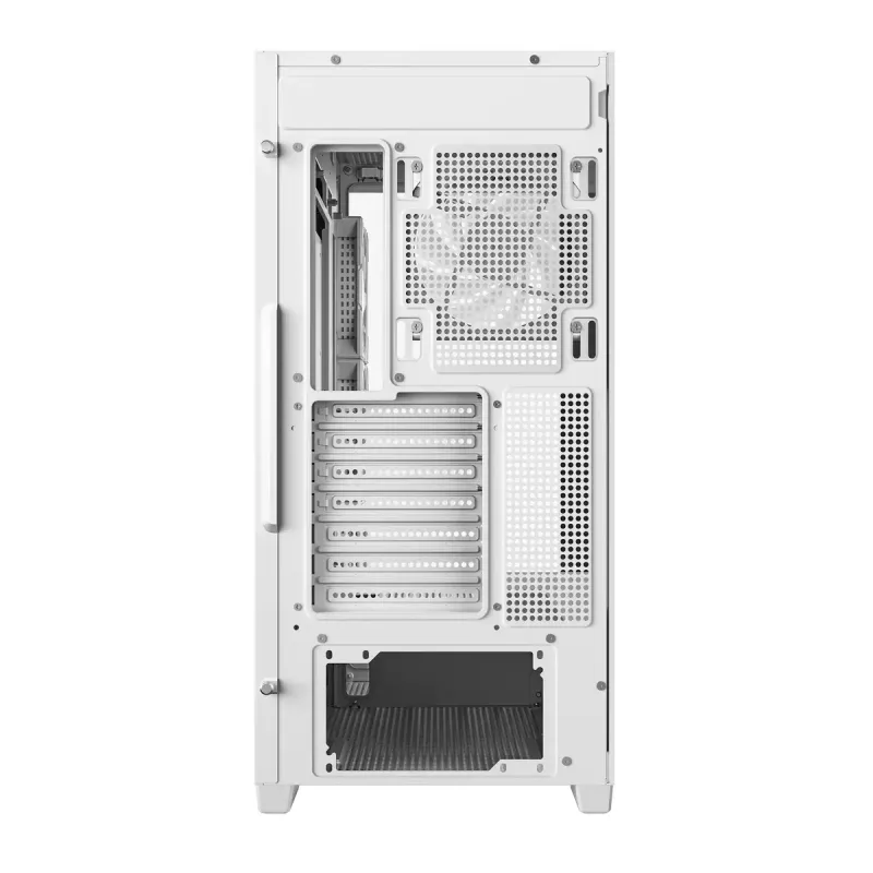 PC korpuss DeepCool CG580 4F WH Midi Tower ATX/Micro ATX/ITX, rūdīts stikls, 3×120mm + aizmugurējais 120mm ventilators, balts