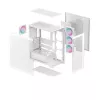 PC korpuss DeepCool CG580 4F WH Midi Tower ATX/Micro ATX/ITX, rūdīts stikls, 3×120mm + aizmugurējais 120mm ventilators, balts