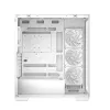 PC korpuss DeepCool CG580 4F WH Midi Tower ATX/Micro ATX/ITX, rūdīts stikls, 3×120mm + aizmugurējais 120mm ventilators, balts