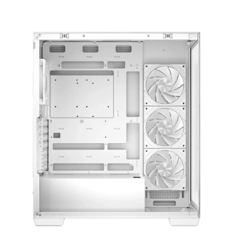 PC korpuss DeepCool CG580 4F WH Midi Tower ATX/Micro ATX/ITX, rūdīts stikls, 3×120mm + aizmugurējais 120mm ventilators, balts