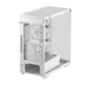 PC korpuss DeepCool CG580 4F WH Midi Tower ATX/Micro ATX/ITX, rūdīts stikls, 3×120mm + aizmugurējais 120mm ventilators, balts