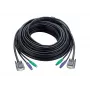 ATEN PS/2 HDB KVM kabelis 1,2 m melns