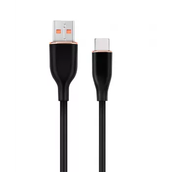 GEMBIRD Premium silikona Type-C USB uzlādes un datu kabelis, 1,5 m - Melns