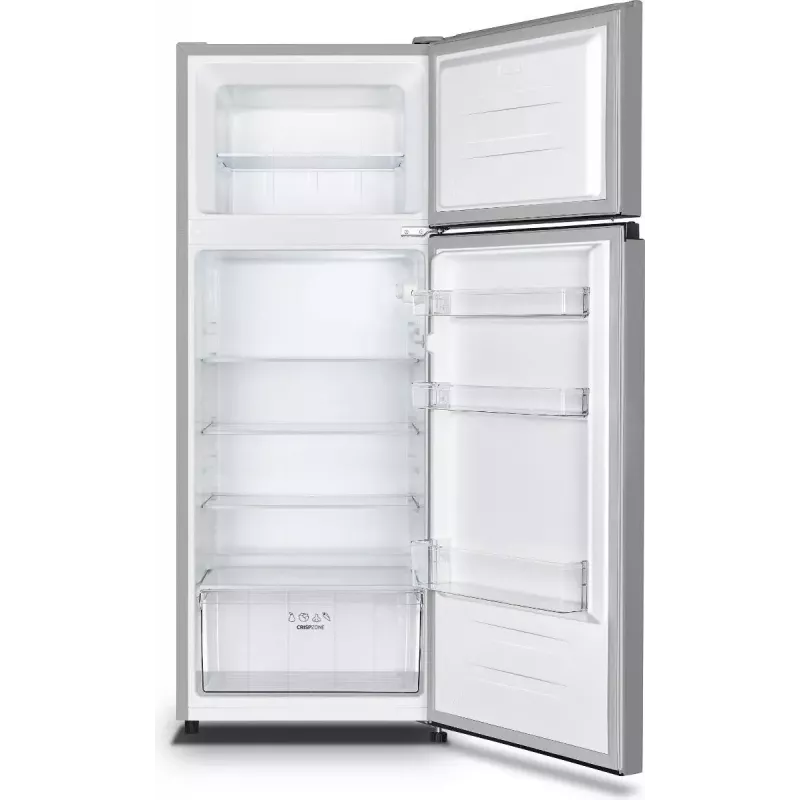 Brīvi stāvošs ledusskapis Gorenje RF414EPS4 — 206 L kopējā tilpumā, 165 L ledusskapja, 41 L saldētavas, pelēks