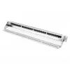 DIGITUS Modular Galvanized Patch Panel - shielded 24-port 24-port blank 1U rack mount Melns RAL 9005