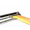 DIGITUS Modular Galvanized Patch Panel - shielded 24-port 24-port blank 1U rack mount Melns RAL 9005