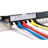 DIGITUS Modular Galvanized Patch Panel - shielded 24-port 24-port blank 1U rack mount Melns RAL 9005