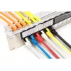 DIGITUS Modular Galvanized Patch Panel - shielded 24-port 24-port blank 1U rack mount Melns RAL 9005