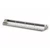 DIGITUS Modular Galvanized Patch Panel - shielded 24-port 24-port blank 1U rack mount Melns RAL 9005