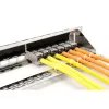 DIGITUS Modular Galvanized Patch Panel - shielded 24-port 24-port blank 1U rack mount Melns RAL 9005
