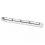 DIGITUS Modular Galvanized Patch Panel - shielded 24-port 24-port blank 1U rack mount Melns RAL 9005