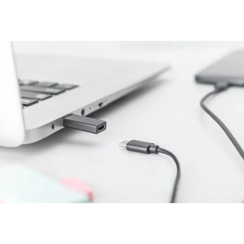 DIGITUS USB Type-C adapteris, A uz C vīr./siev., 3A, 5GB, 3.0 versija, melns
