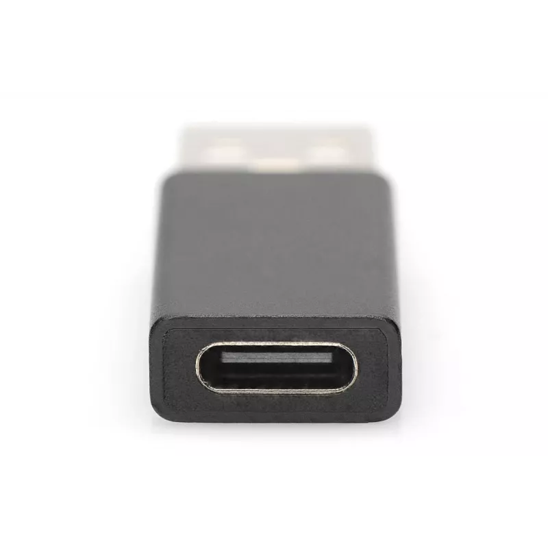 DIGITUS USB Type-C adapteris, A uz C vīr./siev., 3A, 5GB, 3.0 versija, melns