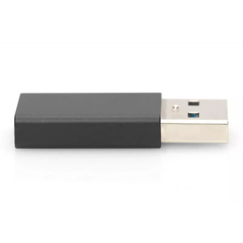 DIGITUS USB Type-C adapteris, A uz C vīr./siev., 3A, 5GB, 3.0 versija, melns