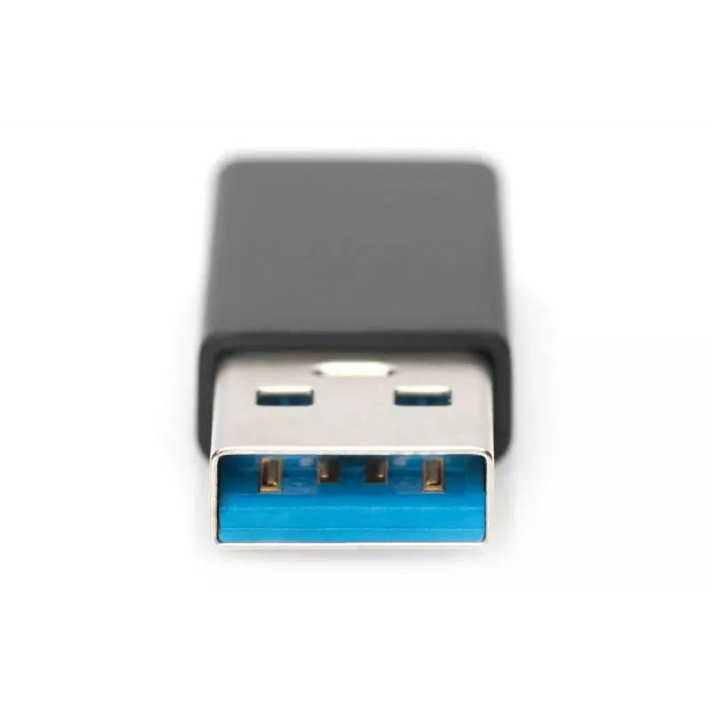 DIGITUS USB Type-C adapteris, A uz C vīr./siev., 3A, 5GB, 3.0 versija, melns