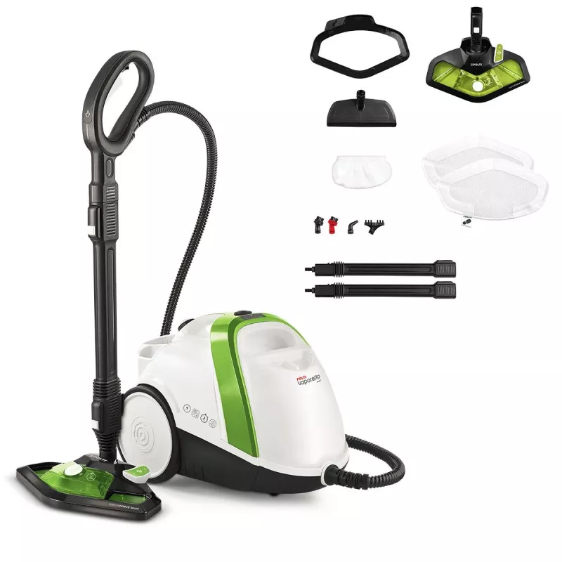 Polti Vaporetto Smart 110 Eco cilindru tvaika tīrītājs 1500 W Melns, Zaļš, Balts