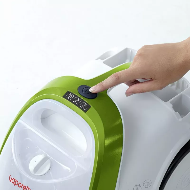 Polti Vaporetto Smart 110 Eco cilindru tvaika tīrītājs 1500 W Melns, Zaļš, Balts