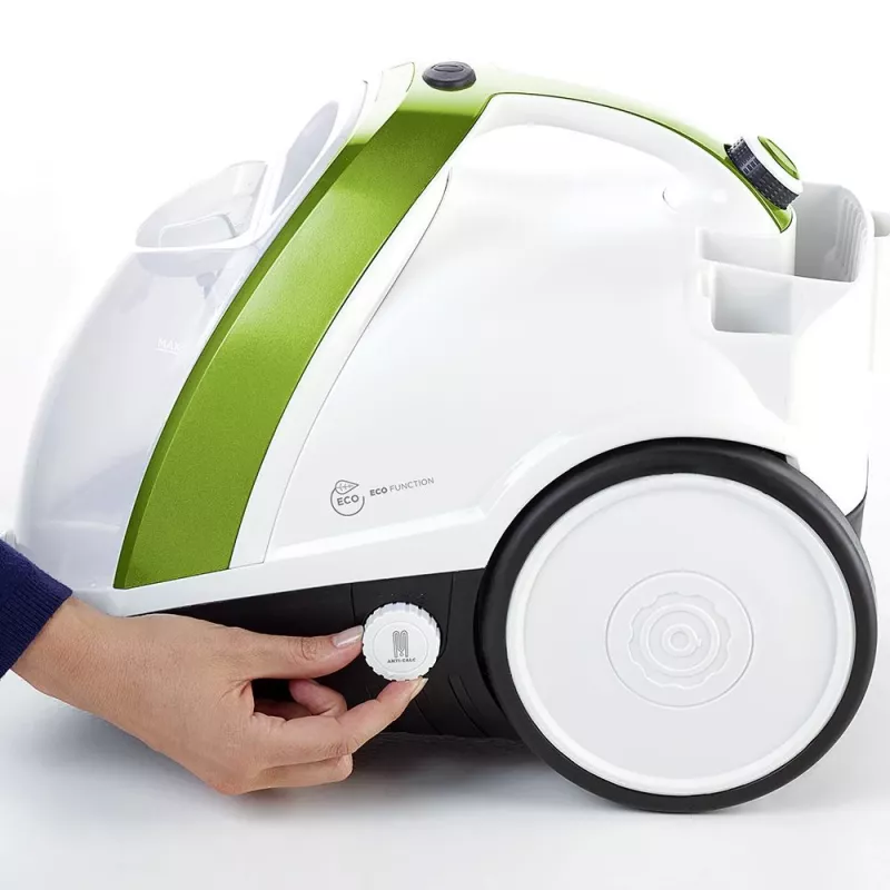 Polti Vaporetto Smart 110 Eco cilindru tvaika tīrītājs 1500 W Melns, Zaļš, Balts