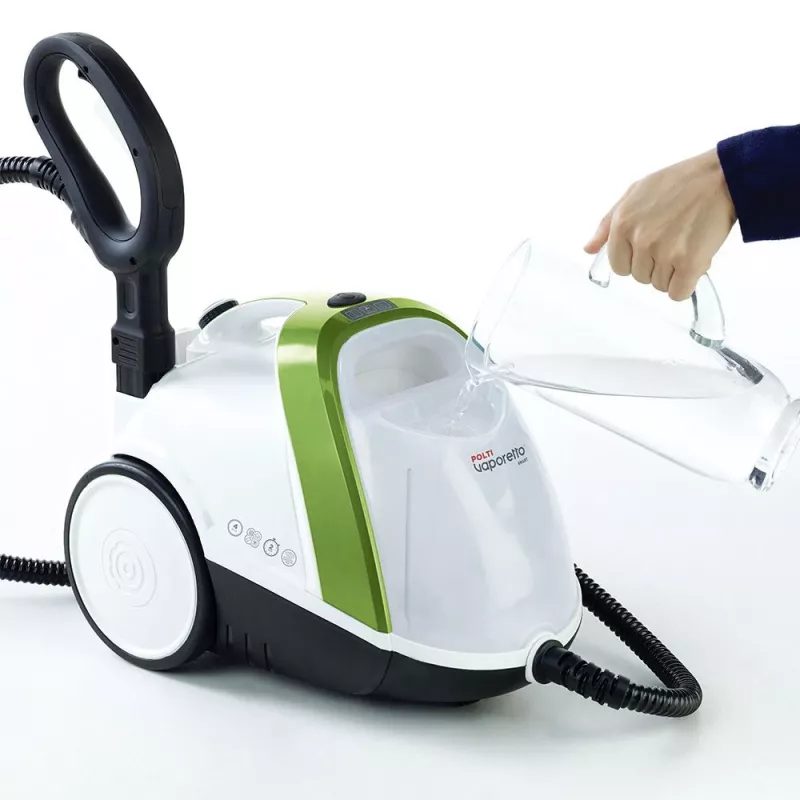 Polti Vaporetto Smart 110 Eco cilindru tvaika tīrītājs 1500 W Melns, Zaļš, Balts