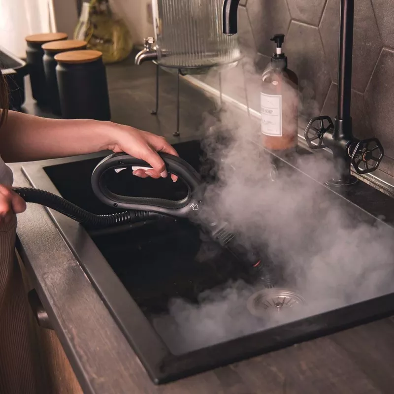 Polti Vaporetto Smart 110 Eco cilindru tvaika tīrītājs 1500 W Melns, Zaļš, Balts