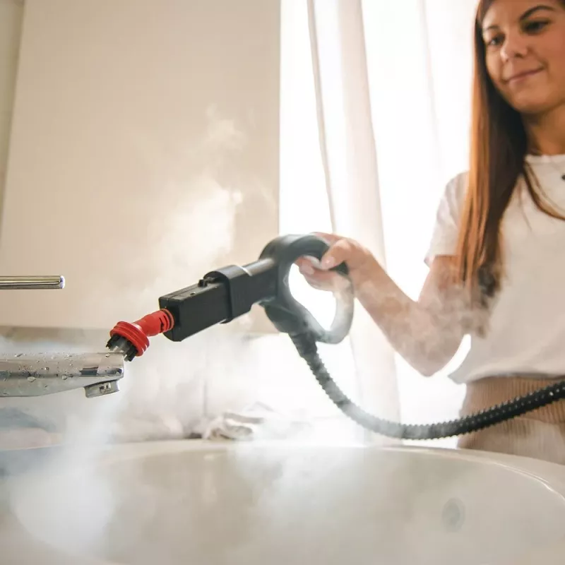 Polti Vaporetto Smart 110 Eco cilindru tvaika tīrītājs 1500 W Melns, Zaļš, Balts