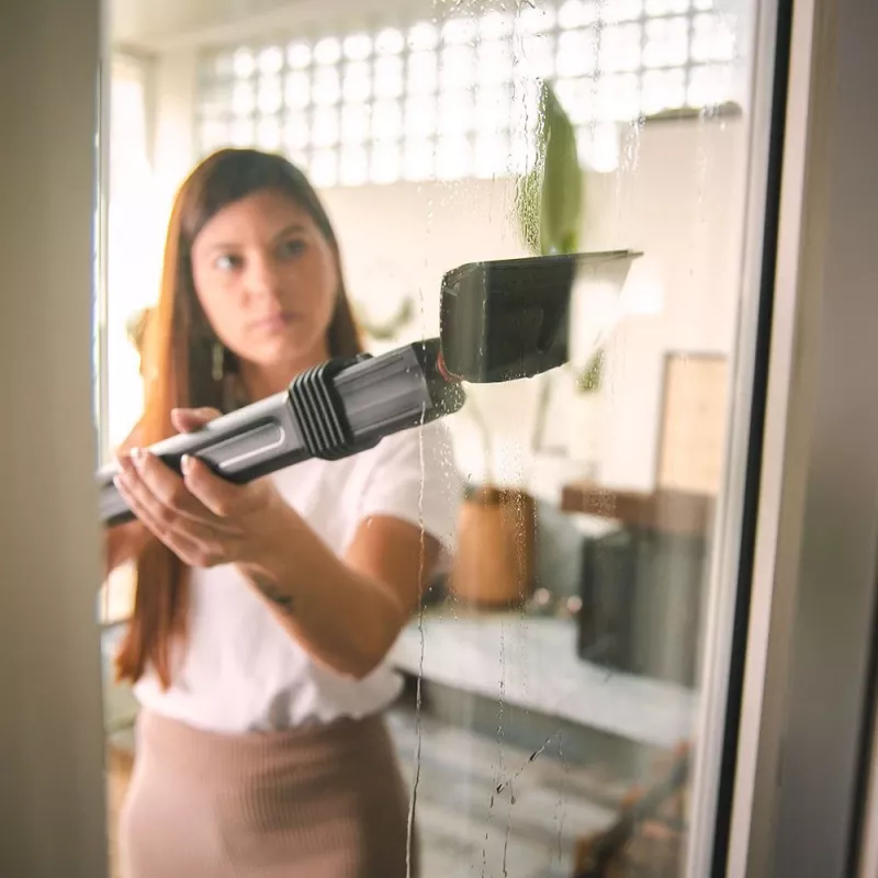 Polti Vaporetto Smart 110 Eco cilindru tvaika tīrītājs 1500 W Melns, Zaļš, Balts