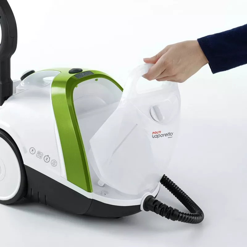 Polti Vaporetto Smart 110 Eco cilindru tvaika tīrītājs 1500 W Melns, Zaļš, Balts