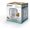 Pārtikas žāvētājs Gorenje FDK 24 DW — caurspīdīgs balts, Ø31 cm režģis, 240 W, maks. 70°C