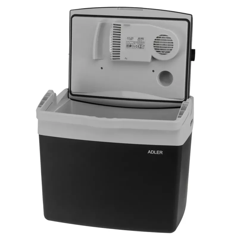 Portatīvais dzesētājs Adler AD 8091 25 L 230 V — 25 L tilpums, 230 V maiņstrāvas darbība