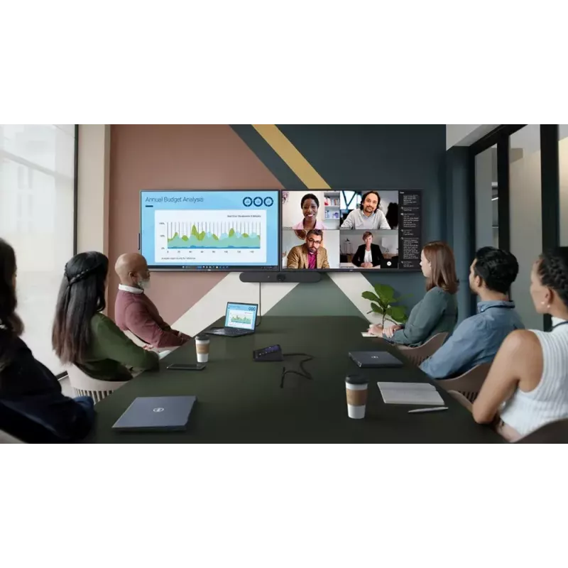 DELL P5525QC Digitālās izkārtnes plakanais panelis 138,8 cm (54,6 collas) LCD 400 cd/m² 4K Ultra HD Melns