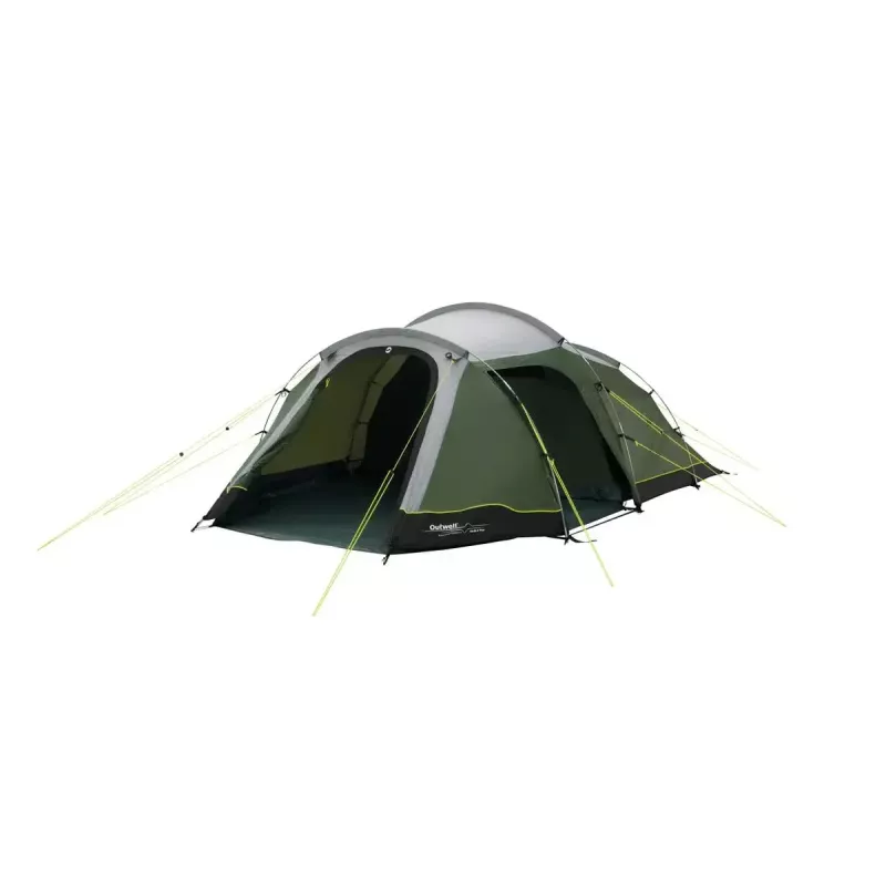 Telts Outwell Earth 4 Plus — 4-vietīga ģimenes telts, zaļa, modelis 111485