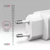 Sienas lādētājs Axagon ACU-PD30W 1x QC3.0/AFC/FCP/PD Type-C 30W Balts