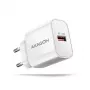 Axagon ACU-QC18W QC3.0 1xIZEJA sienas lādētājs 18W