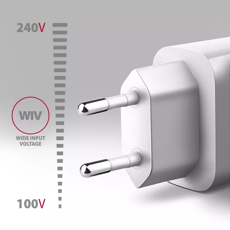 Axagon ACU-QC18W QC3.0 1xIZEJA sienas lādētājs 18W