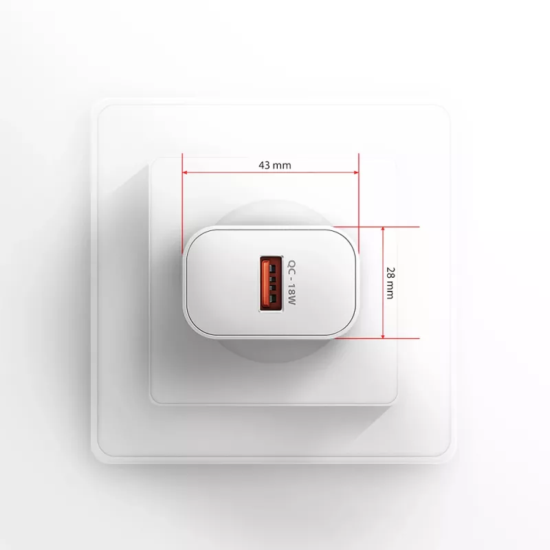 Axagon ACU-QC18W QC3.0 1xIZEJA sienas lādētājs 18W