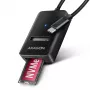 Axagon ADM2-CM USB-C adapteris M.2 NVMe SATA 10Gbps Melns
