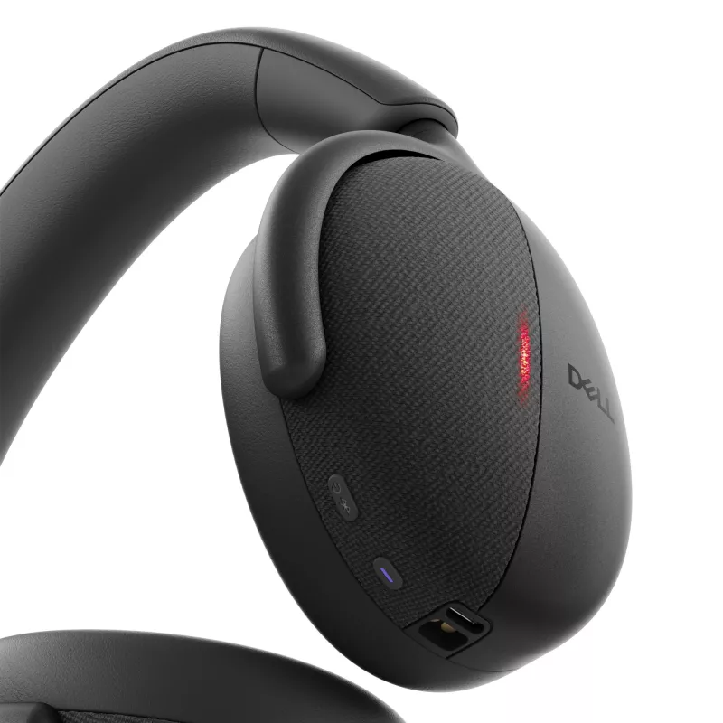 DELL Pro Premium Wireless ANC Headset - WL7024, vadu un bezvadu, zvaniem/mūzikai, 20 - 20000 Hz, 297 g, austiņas, melna