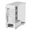 PC korpuss DeepCool CG580 WH Balts — ATX/mATX/ITX, rūdīts stikls, atbalsta 120/140 mm ventilatorus, 3.5 collu×2, 2.5 collu×3, USB 3.2 Gen1