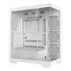 PC korpuss DeepCool CG580 WH Balts — ATX/mATX/ITX, rūdīts stikls, atbalsta 120/140 mm ventilatorus, 3.5 collu×2, 2.5 collu×3, USB 3.2 Gen1