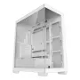 PC korpuss DeepCool CG580 WH Balts — ATX/mATX/ITX, rūdīts stikls, atbalsta 120/140 mm ventilatorus, 3.5 collu×2, 2.5 collu×3, USB 3.2 Gen1