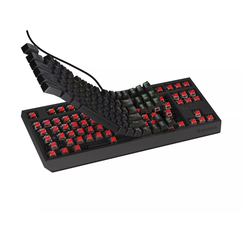 GENESIS Thor 230 TKL tastatūra Gaming USB + RF Wireless + Bluetooth QWERTY Melna