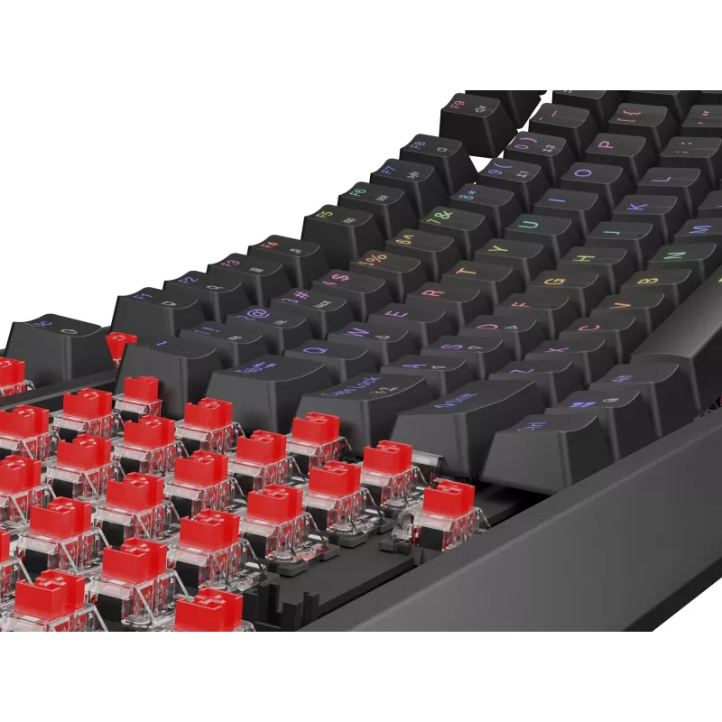 GENESIS Thor 230 TKL tastatūra Gaming USB + RF Wireless + Bluetooth QWERTY Melna