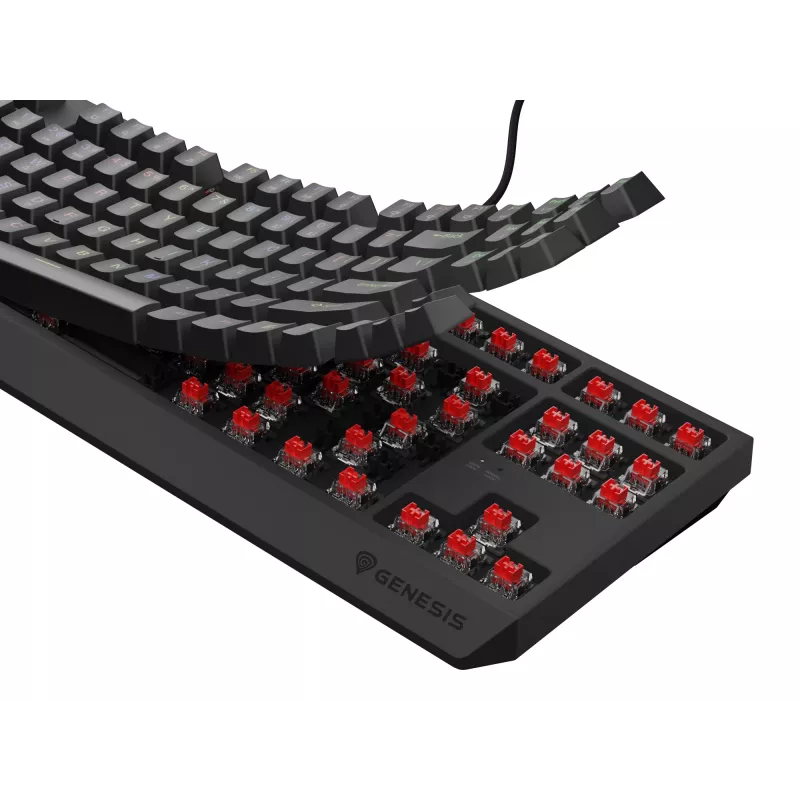 GENESIS Thor 230 TKL tastatūra Gaming USB + RF Wireless + Bluetooth QWERTY Melna